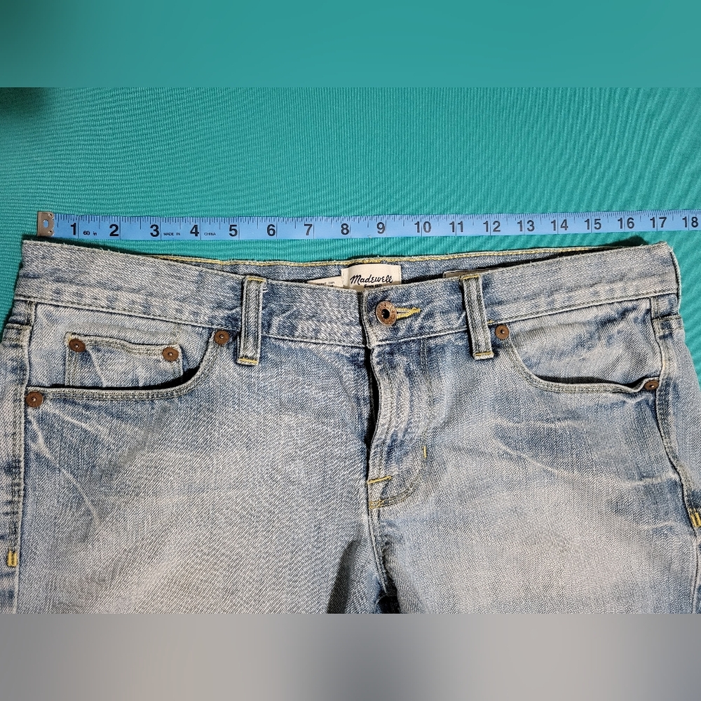Madewell Rough Hem Cut Off Shorts Light Wash Size 29 - Picture 9 of 10